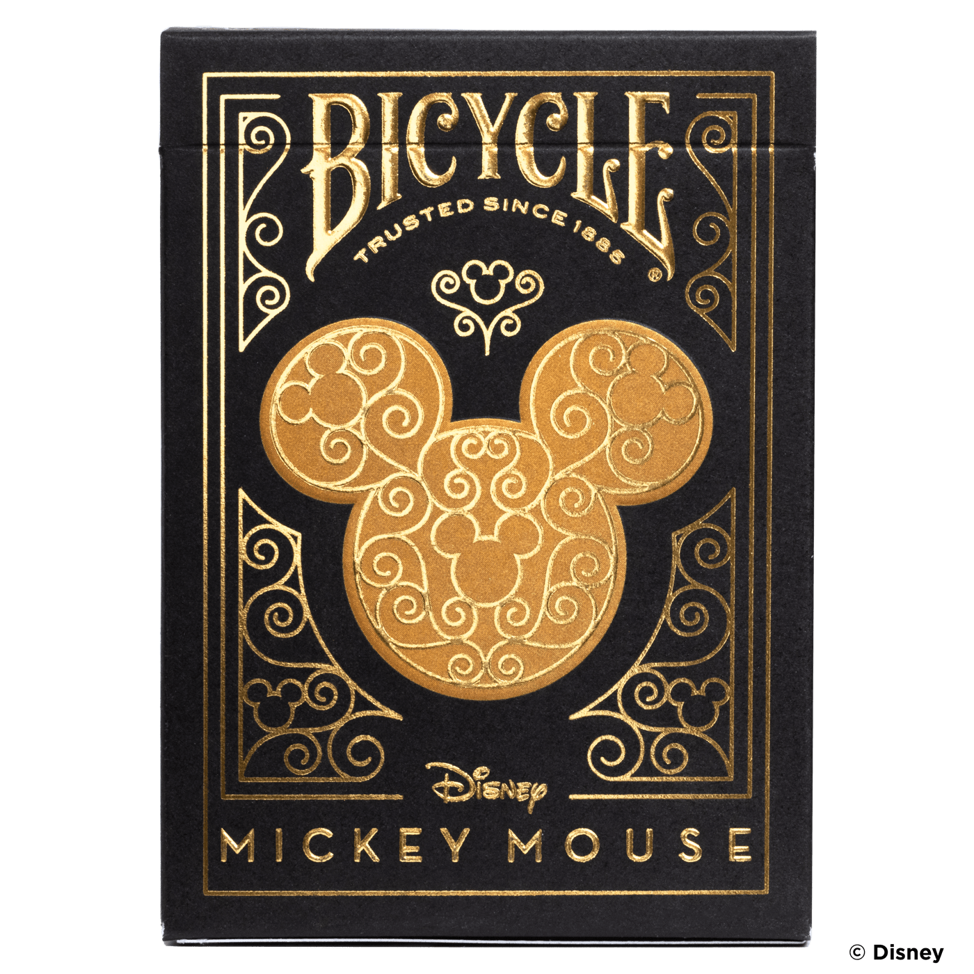 Bicycle Disney Mickey Mouse Black and Gold Playing Cards Playing Cards by Bicycle Playing Cards