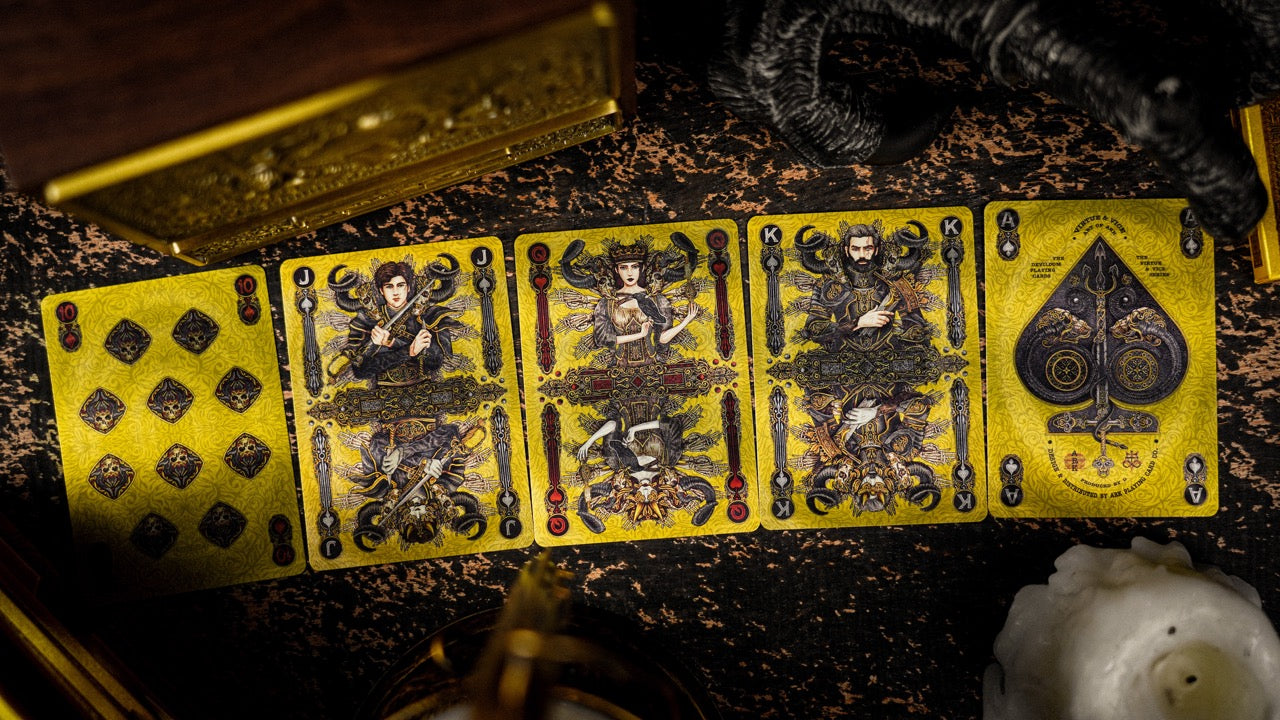 Devildom Walnut Playing Cards Playing Cards by Ark Playing Cards