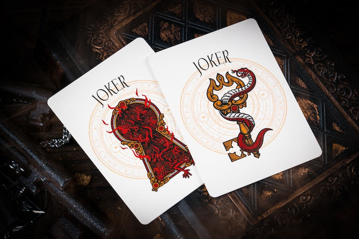 The Keys of Solomon Blood Pact Playing Cards Playing Cards by Darkside Playing Card Co