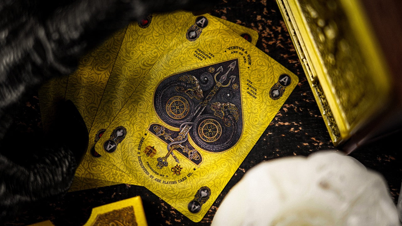 Devildom Walnut Playing Cards Playing Cards by Ark Playing Cards