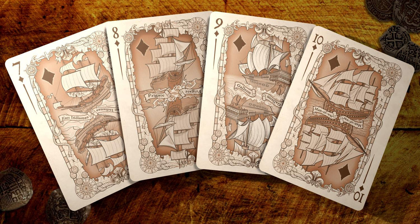Seven Seas Playing Cards - Rare Unbranded Edition Playing Cards by Brain Vessel