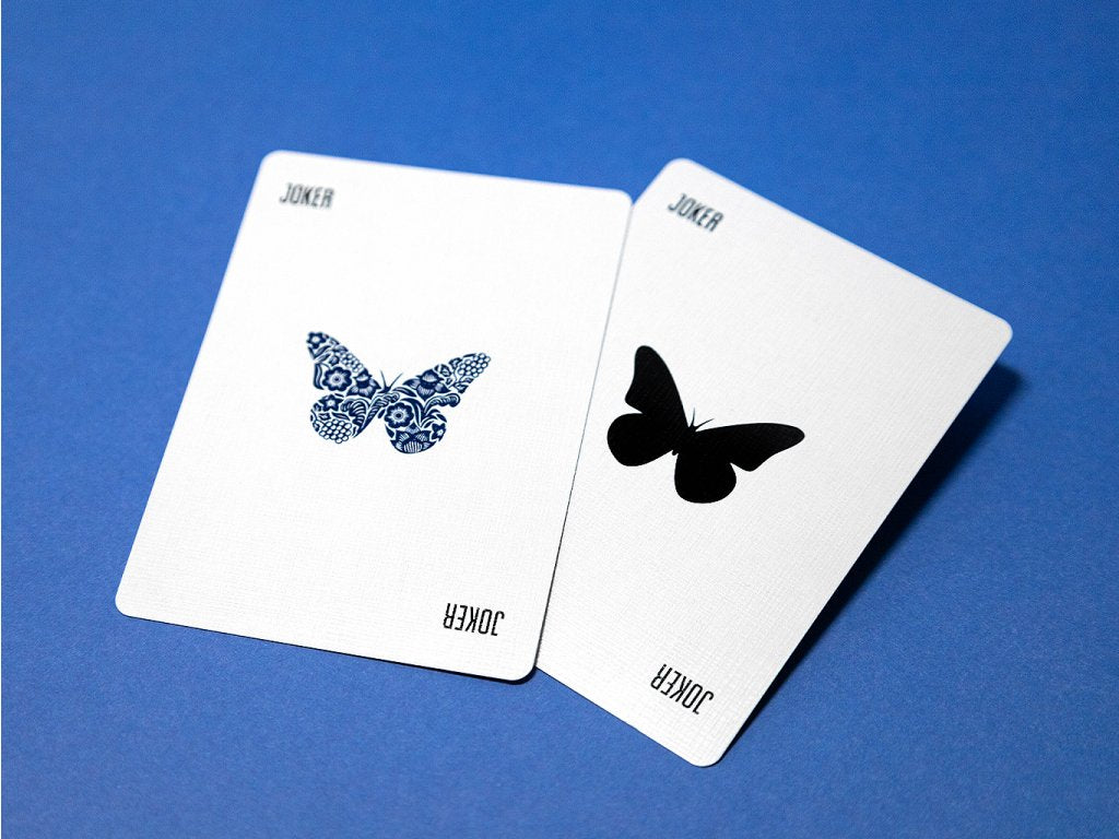 Blue Workers Edition Butterfly Playing Cards Playing Cards by Butterfly Playing Cards