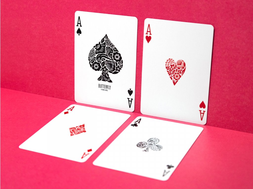 Butterfly Workers Playing Cards Pink Edition Playing Cards by Butterfly Playing Cards