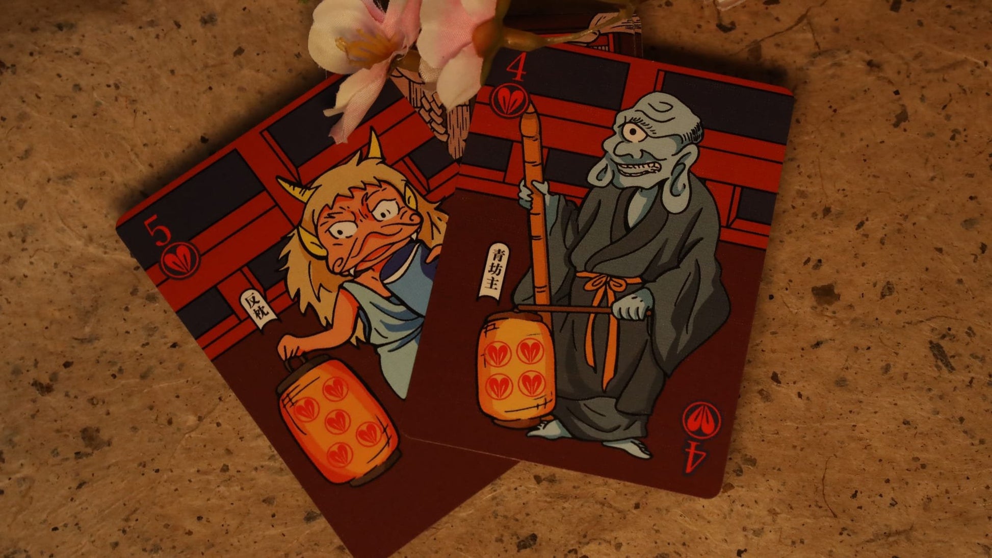 Hyakki Yagyo Yokai Realm Playing Cards Playing Cards by Bloom Playing Cards