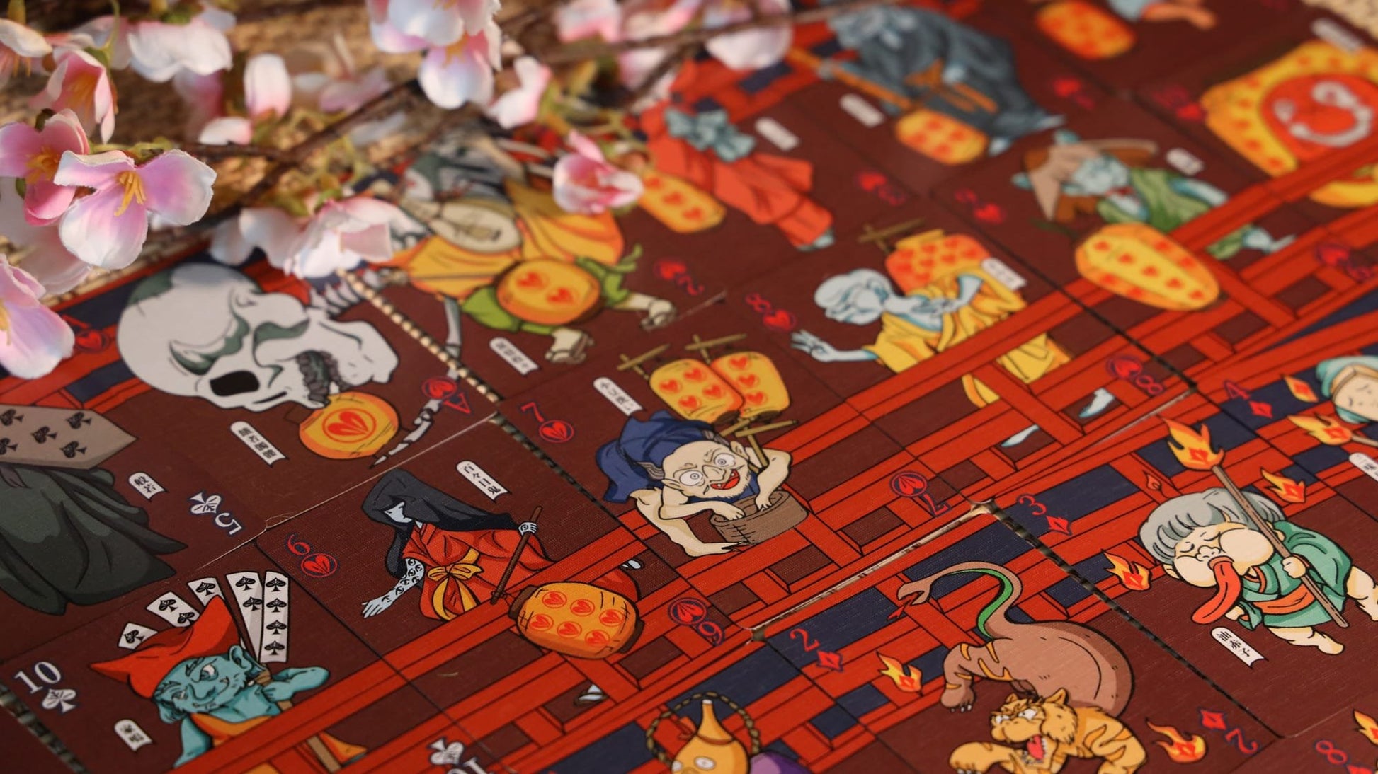 Hyakki Yagyo Yokai Realm Playing Cards Playing Cards by Bloom Playing Cards