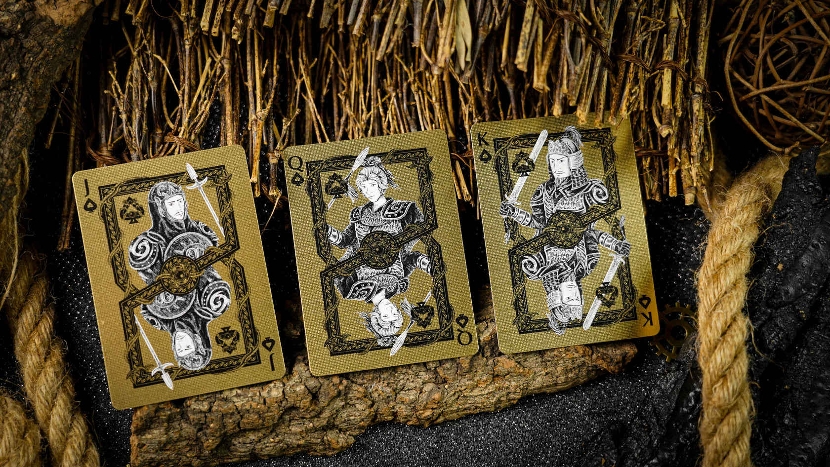 Vermilion Bird Playing Cards by ARK Black Gold Box Set Playing Cards by Ark Playing Cards