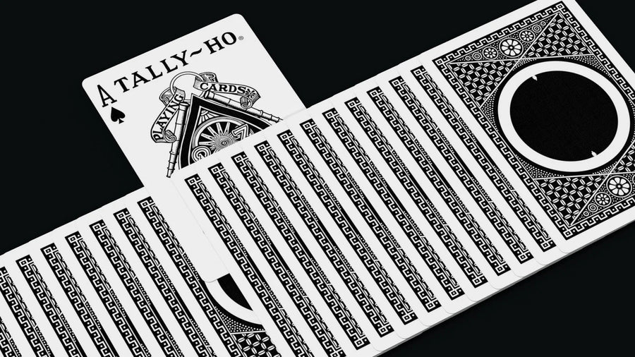 Black Orbit Tally Ho Circle Back Playing Cards Playing Cards by Orbit Playing Cards
