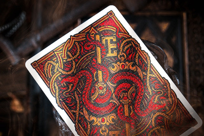 The Keys of Solomon Blood Pact Playing Cards Playing Cards by Darkside Playing Card Co