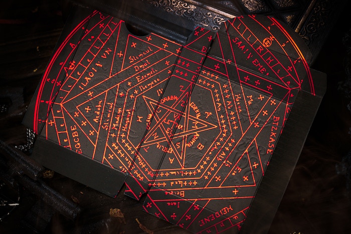 The Keys of Solomon Blood Pact Playing Cards Playing Cards by Darkside Playing Card Co