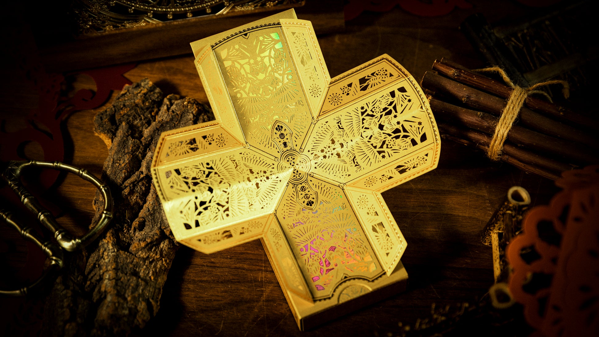 The Four Seasons Wooden Boxset - Ark Playing Cards Playing Cards by Ark Playing Cards