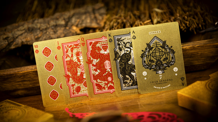 The Four Seasons Wooden Boxset - Ark Playing Cards – Rare Playing Cards