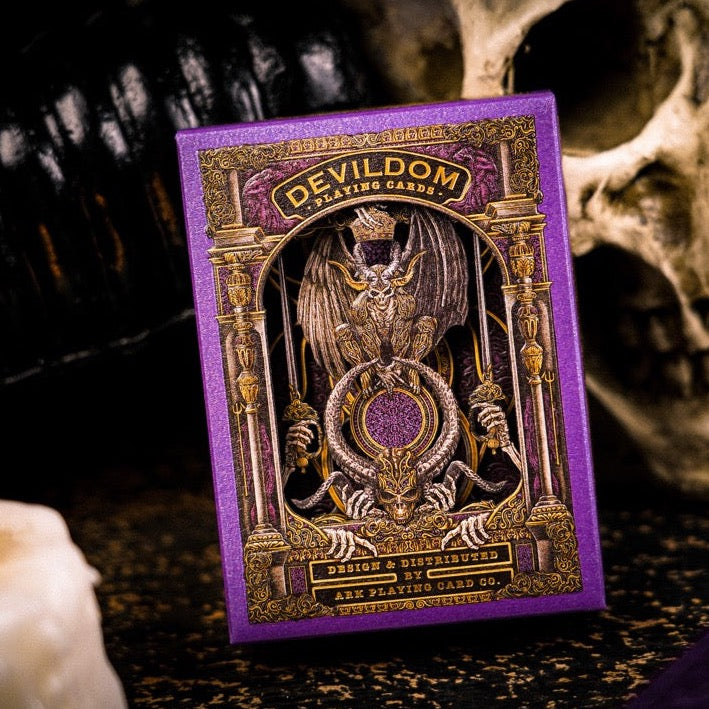 Devildom Luxury Leather Playing Cards Playing Cards by Ark Playing Cards