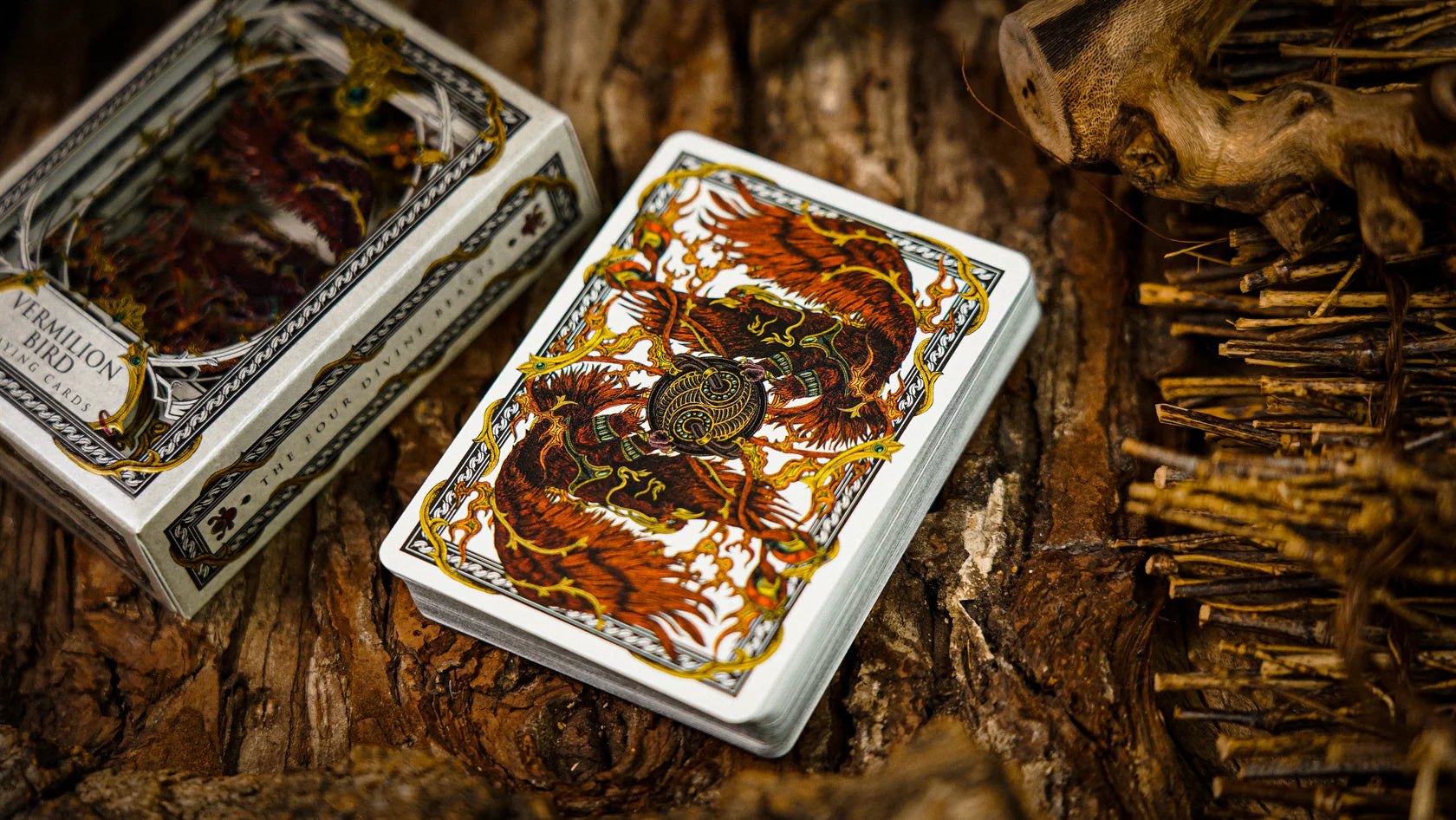 Vermilion Bird Playing Cards Playing Cards by Ark Playing Cards