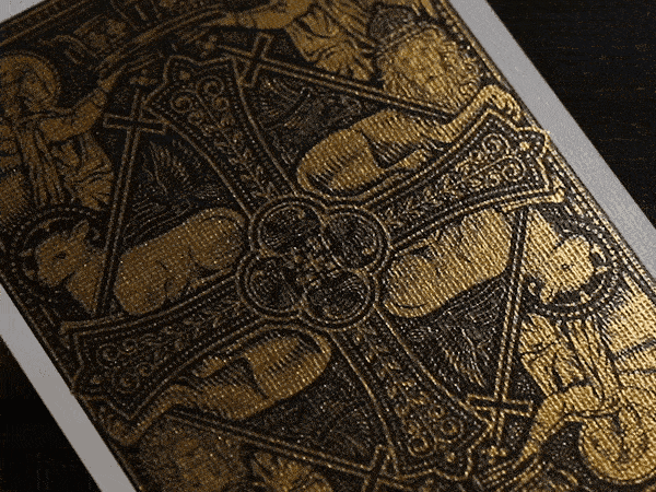 The Cross Playing Cards - Golden Grace Foiled Edition Playing Cards by Riffle Shuffle Playing Card Company