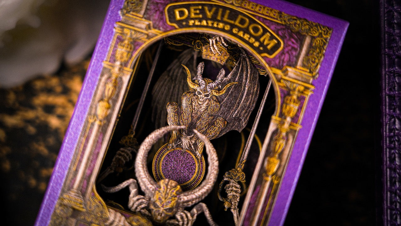 Devildom Luxury Leather Playing Cards Playing Cards by Ark Playing Cards