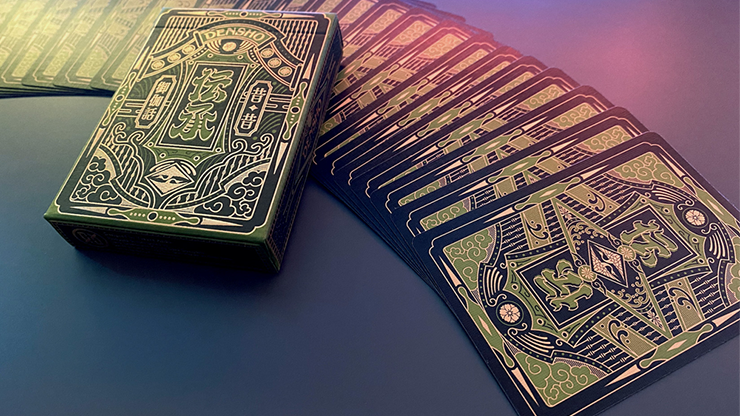 Green Densho Playing Cards Playing Cards by Card Experiment