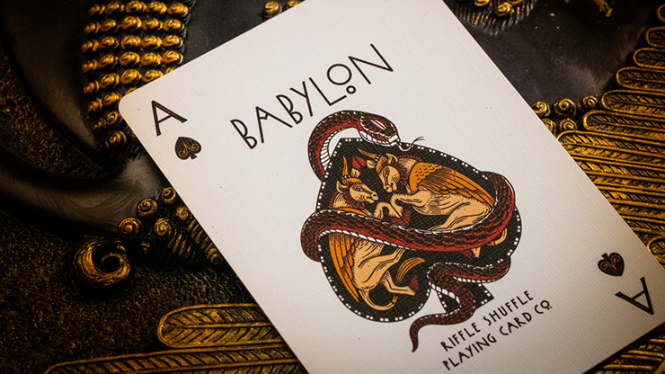 Babylon Playing Cards - Ruby Red Playing Cards by Riffle Shuffle Playing Card Company