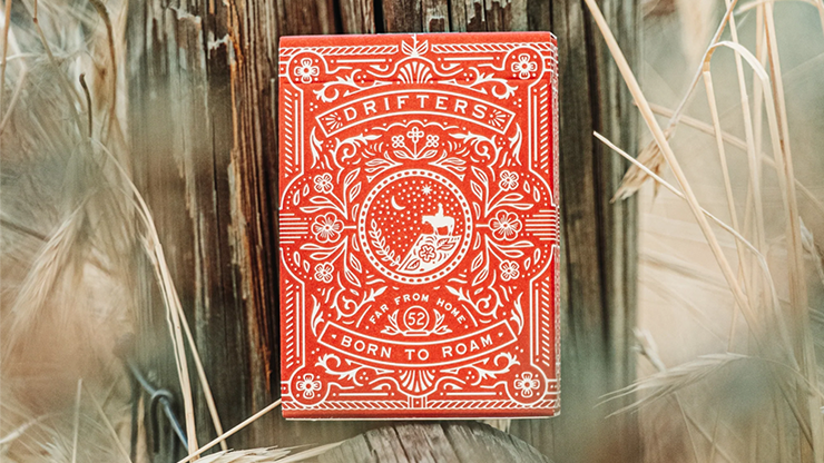 Red Drifters Playing Cards Playing Cards by Dan & Dave
