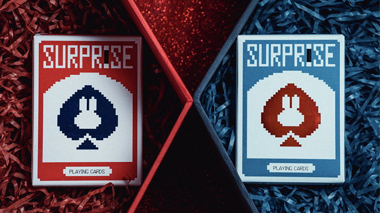 Surprise Deck V5 Playing cards - Blue Playing Cards by Bacon Playing Card Company