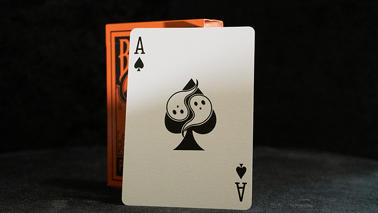 Orange Bicycle Boo Back Playing Cards Playing Cards by Bicycle Playing Cards