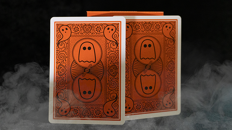 Orange Bicycle Boo Back Playing Cards Playing Cards by Bicycle Playing Cards