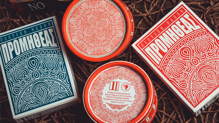 Prometheus Circular Playing Cards Playing Cards by Bacon Playing Card Company
