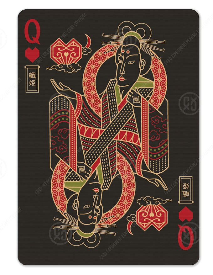 Green Densho Playing Cards Playing Cards by Card Experiment