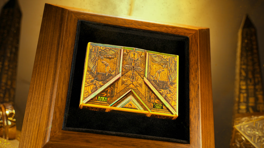 Ankh Gilded Playing Cards - Walnut Boxset