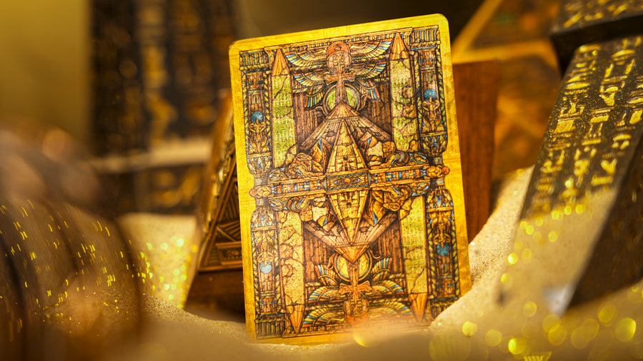 Ankh Gilded Playing Cards - Walnut Boxset