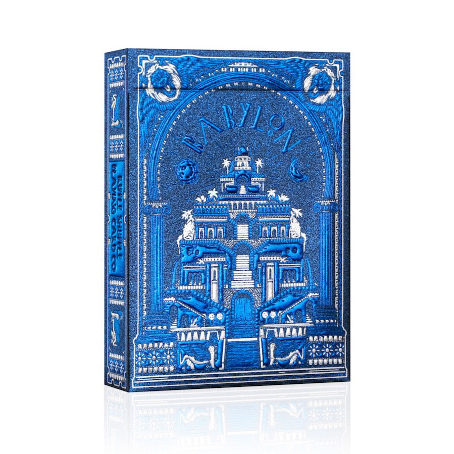 Babylon - Cerulean Blue Edition Playing Cards by Riffle Shuffle Playing Card Company