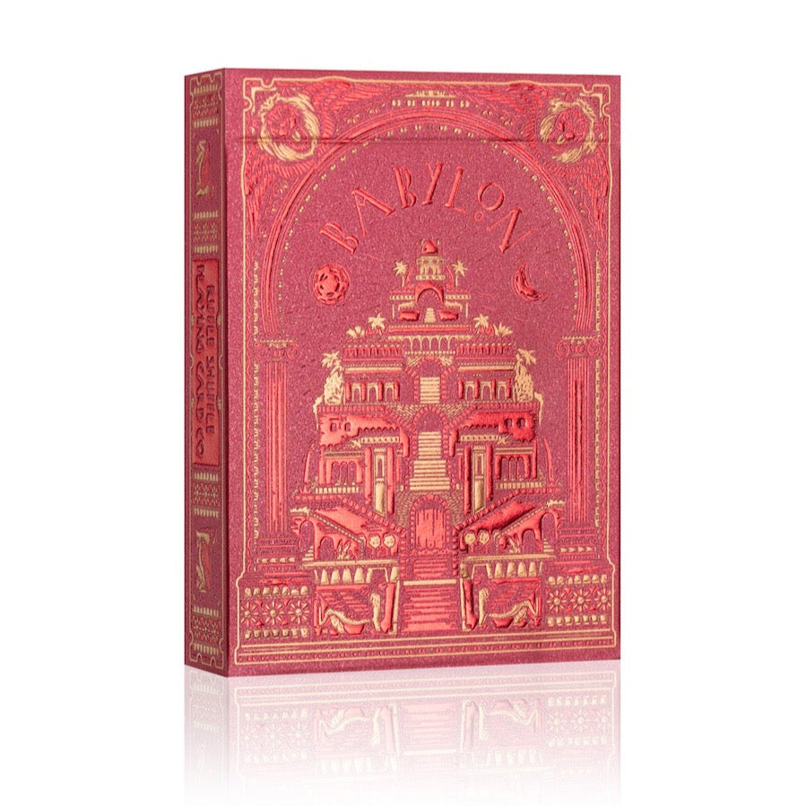 Babylon Playing Cards - Ruby Red Playing Cards by Riffle Shuffle Playing Card Company