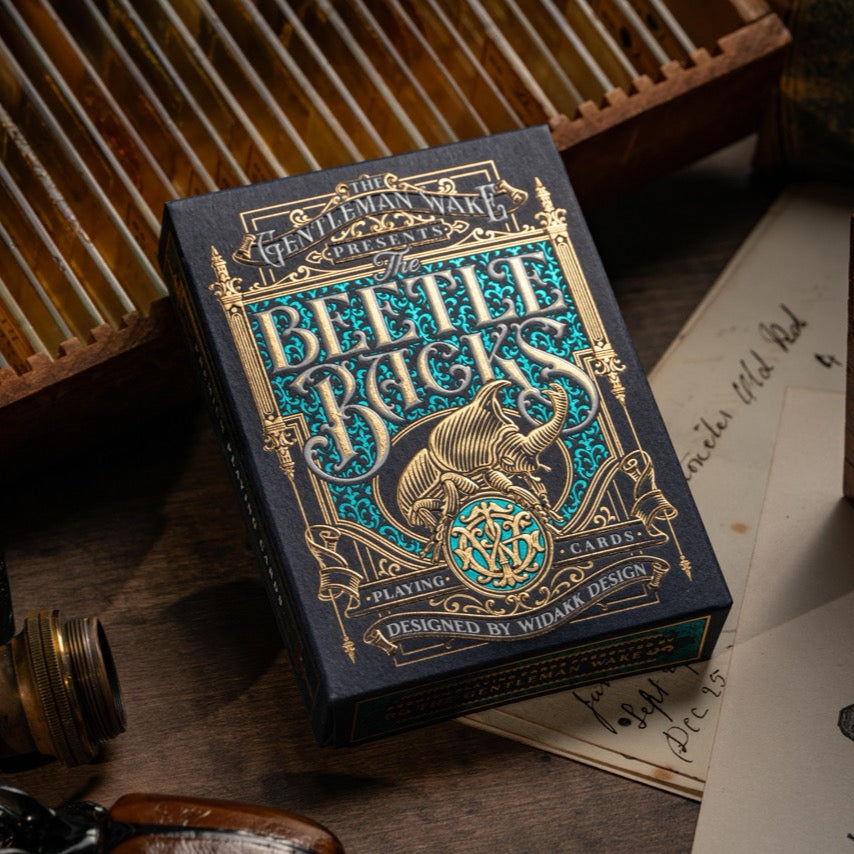 The Beetle Backs Cobalt Edition Playing Cards