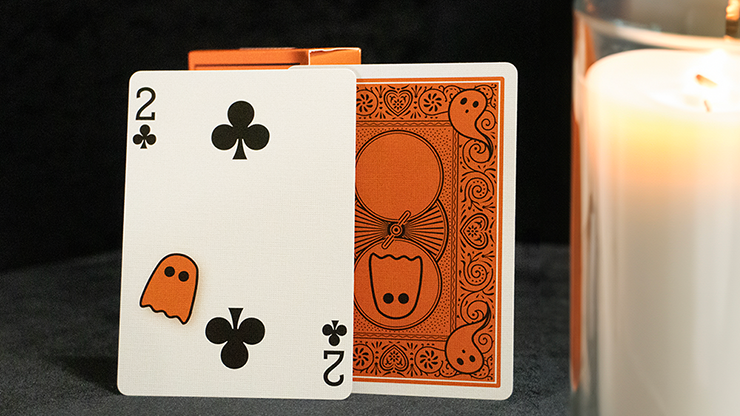 Orange Bicycle Boo Back Playing Cards Playing Cards by Bicycle Playing Cards