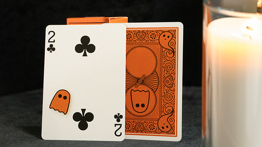 Orange Bicycle Boo Back Playing Cards Playing Cards by Bicycle Playing Cards