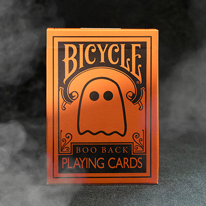 Orange Bicycle Boo Back Halloween Playing Cards – Rare Playing Cards