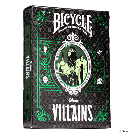 Bicycle Disney Villains Playing Cards - Green Playing Cards by Bicycle Playing Cards