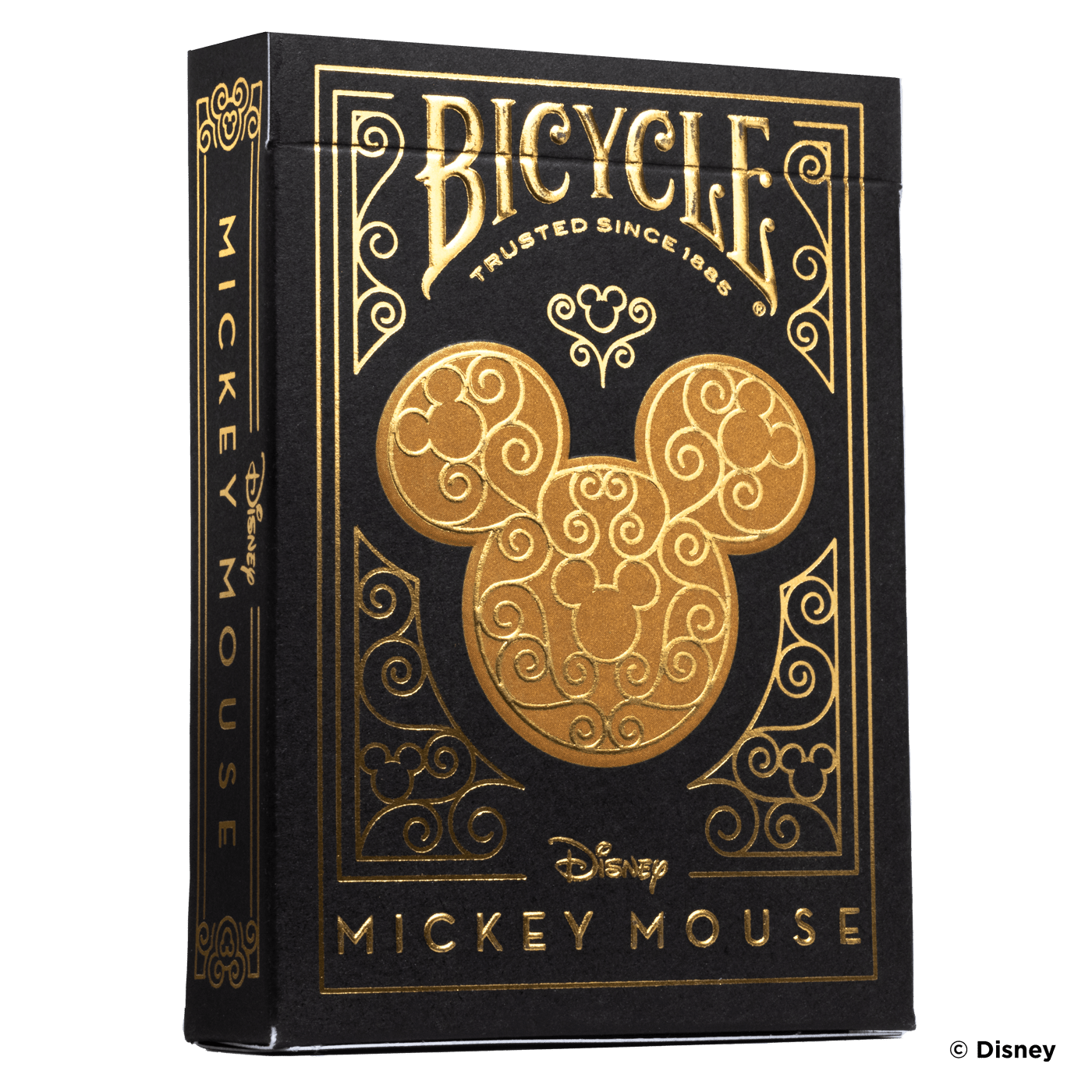 Bicycle Disney Mickey Mouse Black and Gold Playing Cards Playing Cards by Bicycle Playing Cards