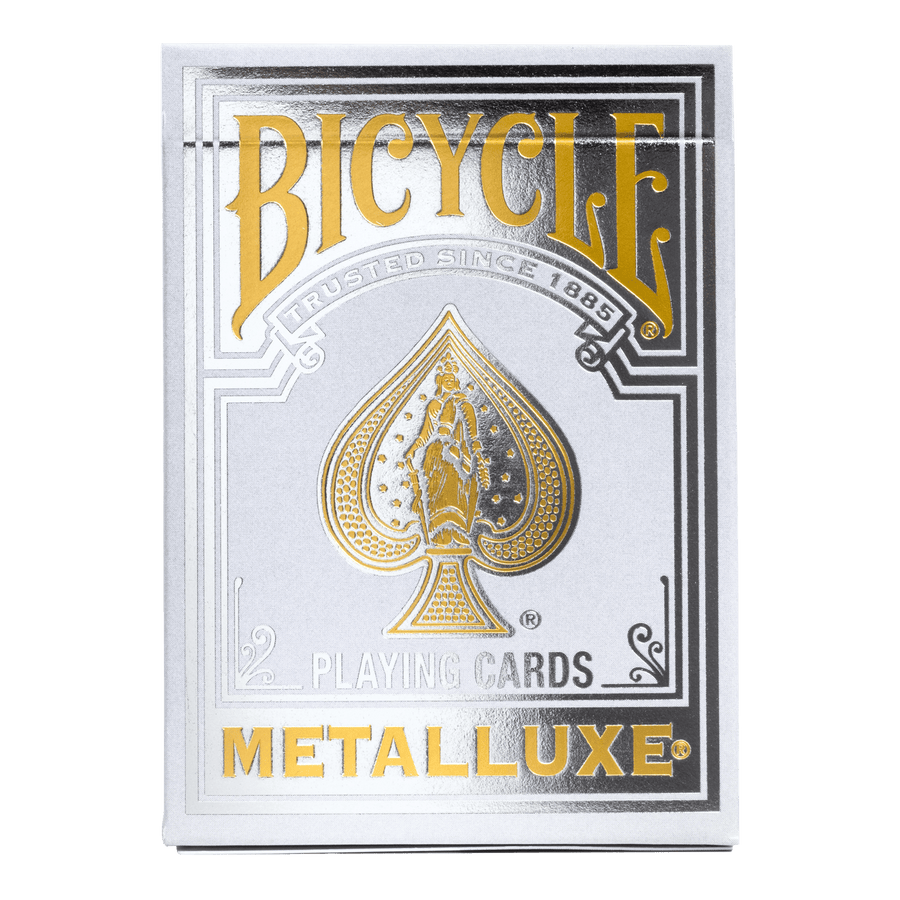 Bicycle Metalluxe Silver Playing Cards Playing Cards by Bicycle Playing Cards