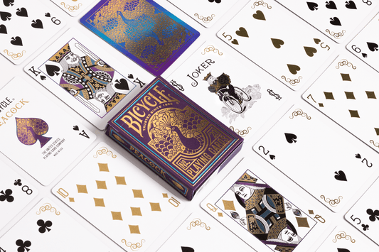 Bicycle Purple Peacock Playing Cards Playing Cards by RarePlayingCards.com