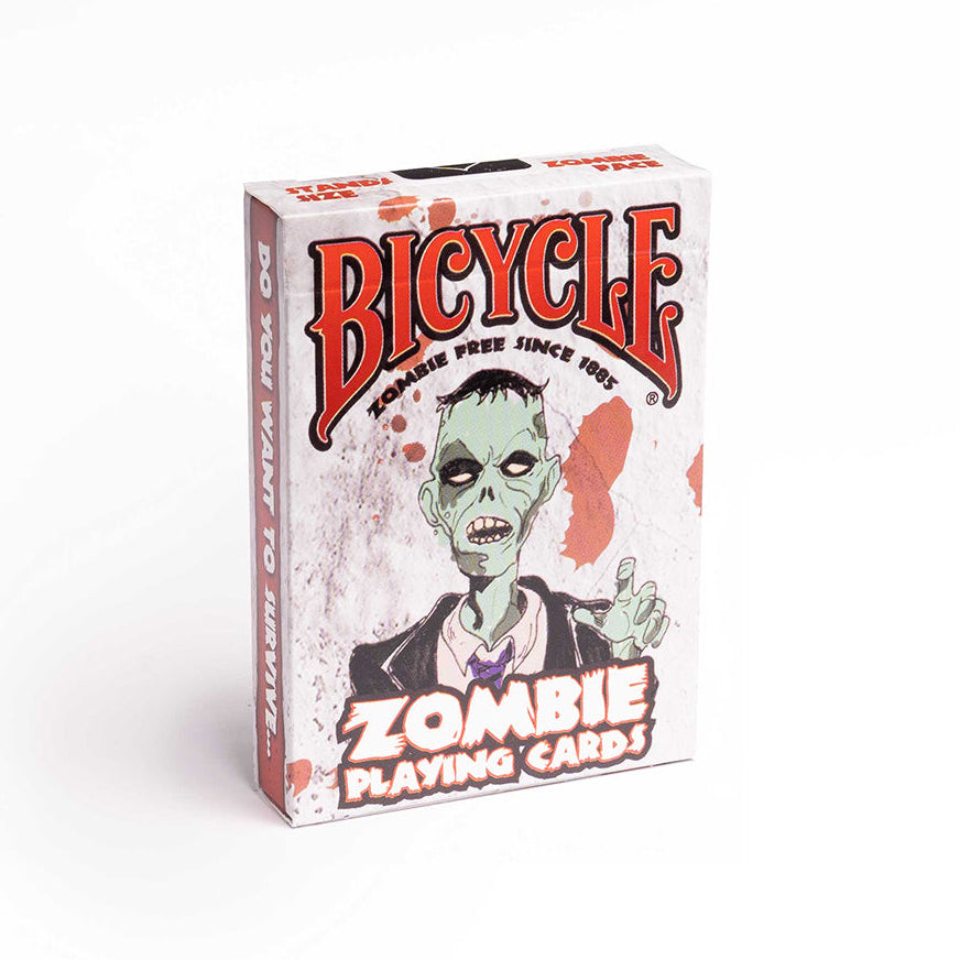Bicycle Zombie playing cards packaging on a white background
