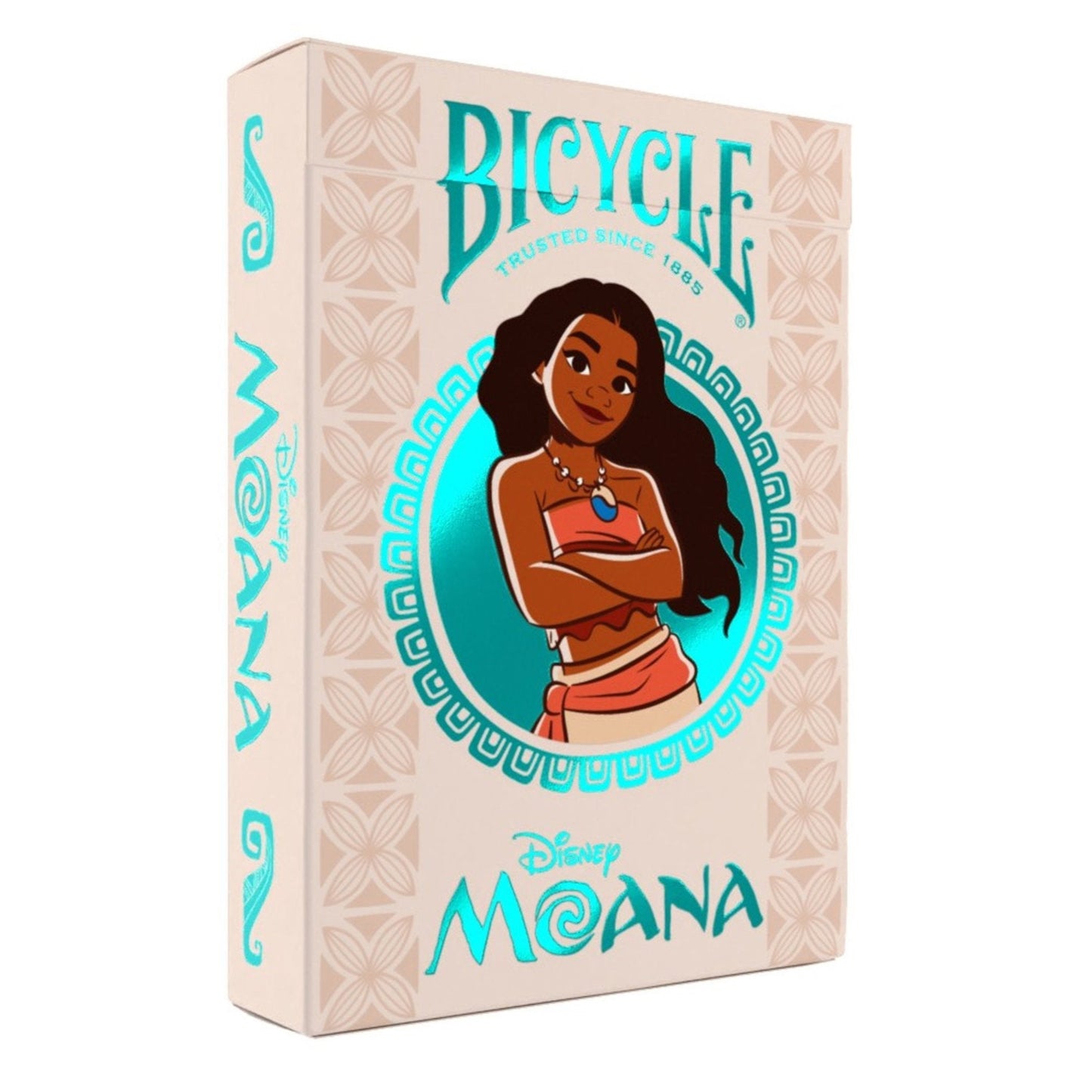 Bicycle Moana playing cards packaging on a white background