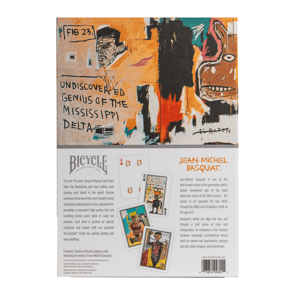 Bicycle Jean Michel Basquiat Playing Cards - Artist Series Boxset