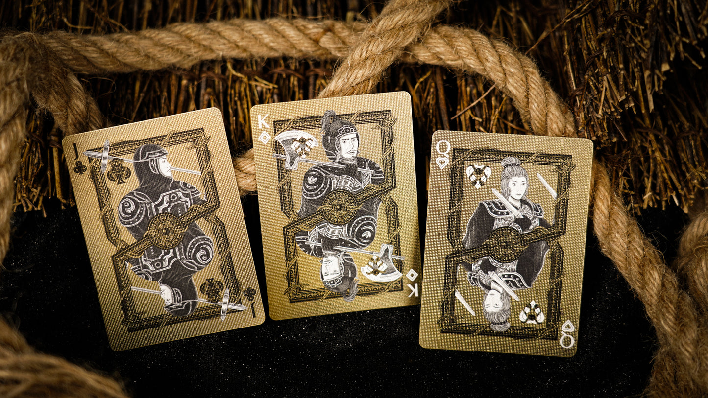 White Tiger Black Gold Box Set Playing Cards by Ark Playing Cards