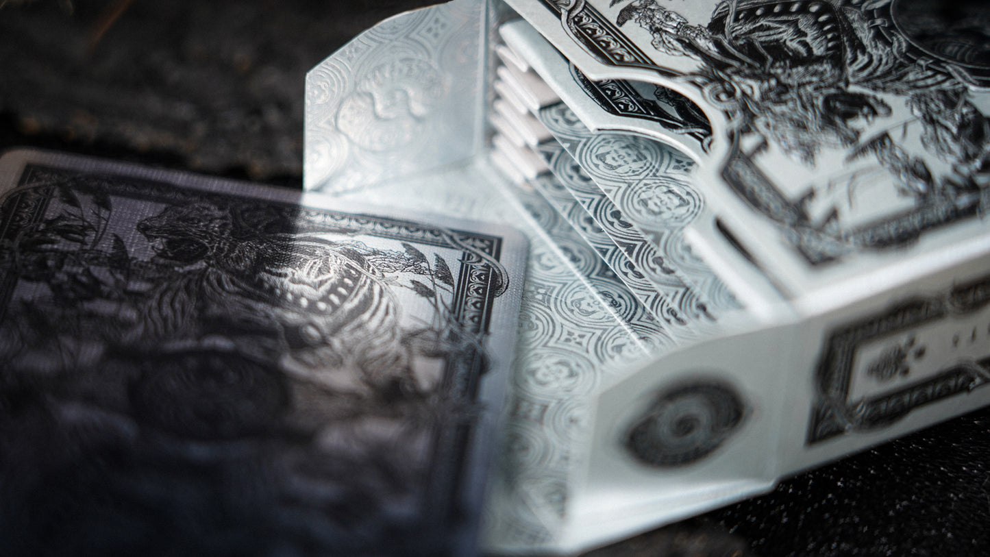 White Tiger Black Gold Box Set Playing Cards by Ark Playing Cards