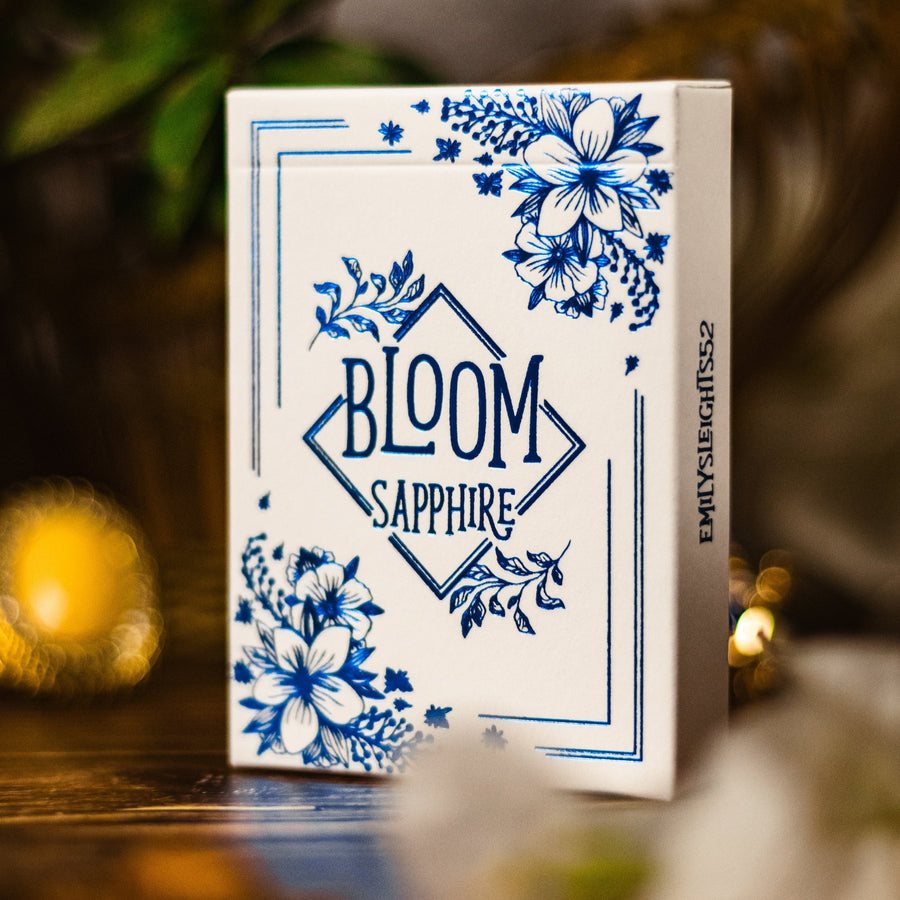 Bloom Sapphire Playing Cards Emily Sleights are perfect for cardistry 