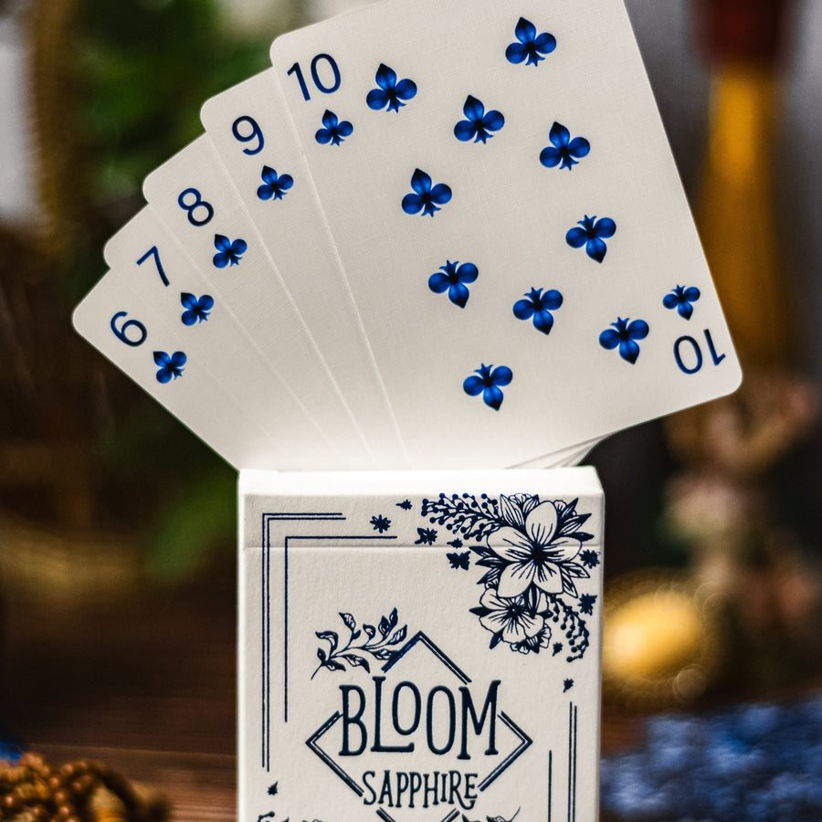 Bloom Sapphire Playing Cards Emily Sleights are the best deck of cards for cardistry 