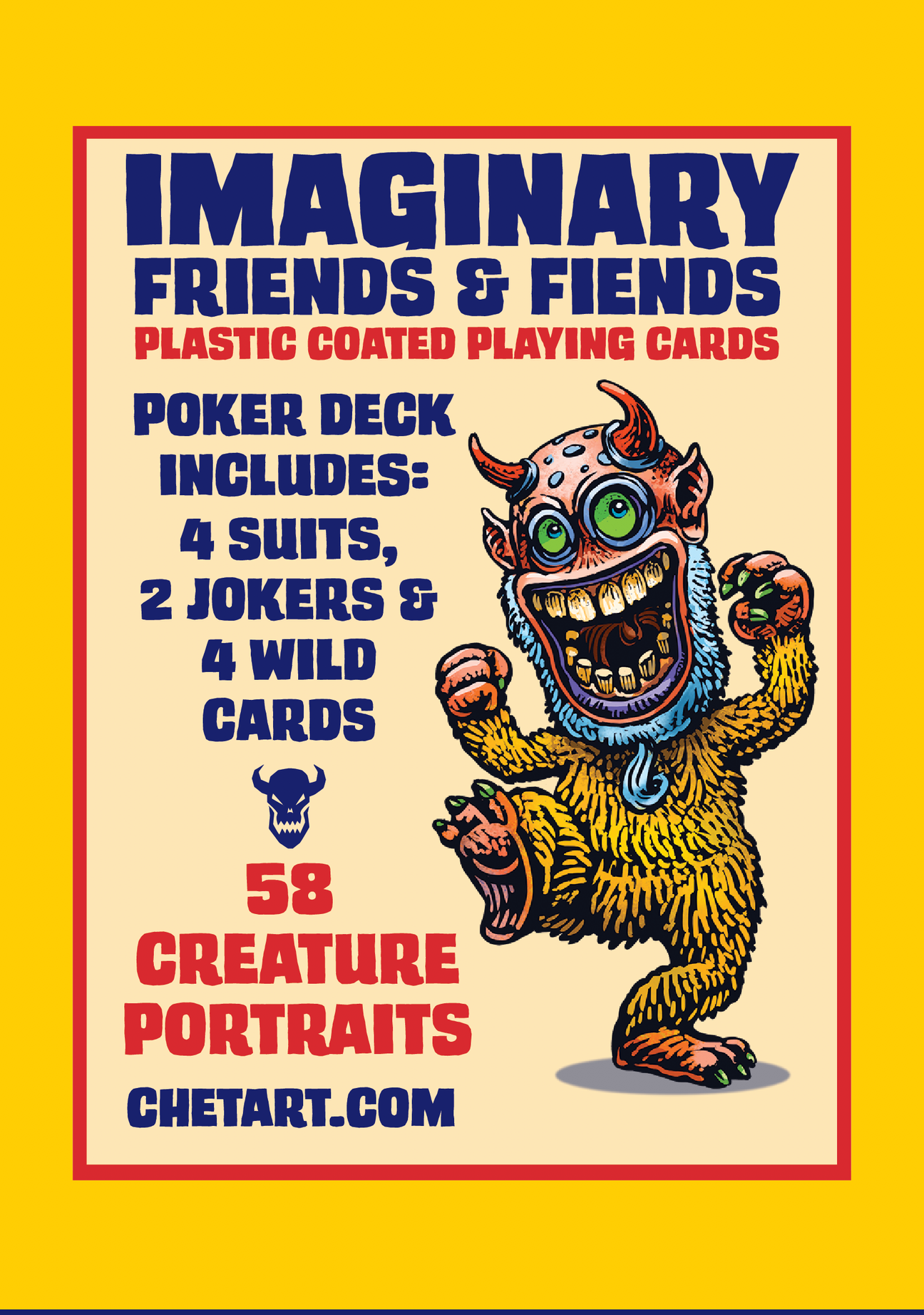 Imaginary Friends and Fiends Playing Cards Playing Cards by ChetArt