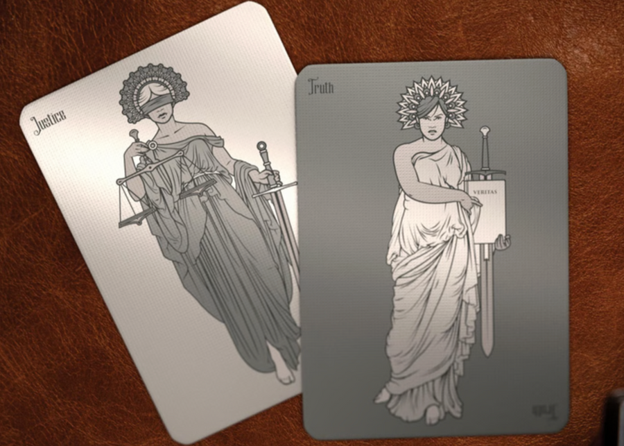 Buy Silver Verum Videre Playing Cards