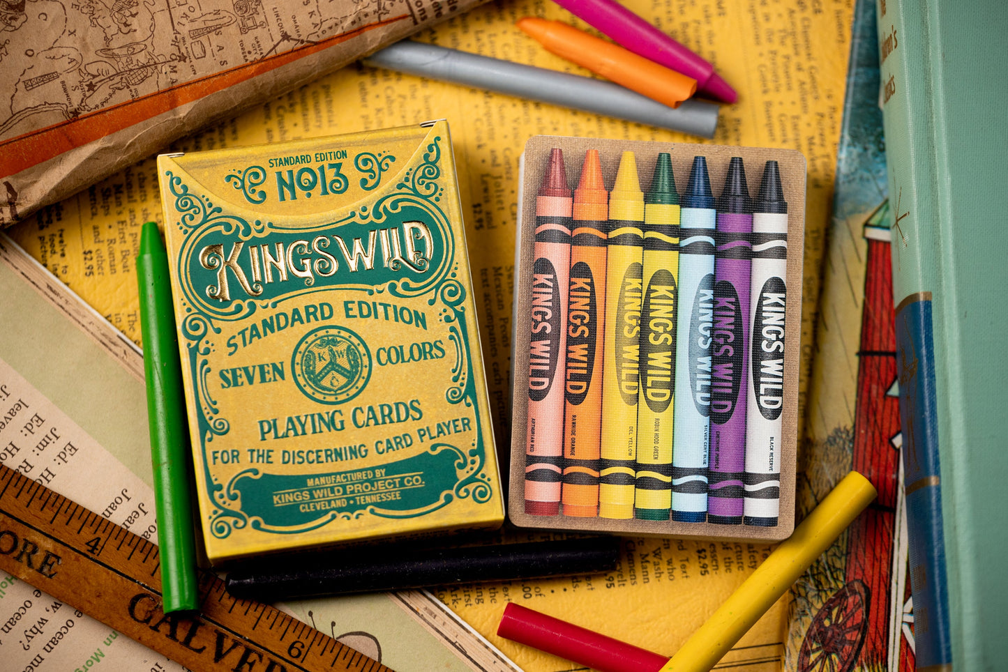 Crayon Playing Cards by Kings Wild Project Playing Cards by Kings Wild Project