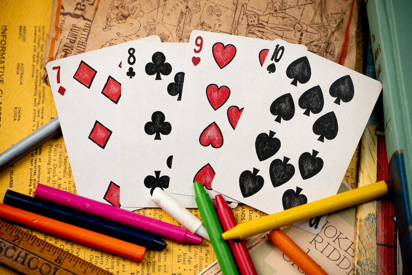 Crayon Playing Cards by Kings Wild Project Playing Cards by Kings Wild Project